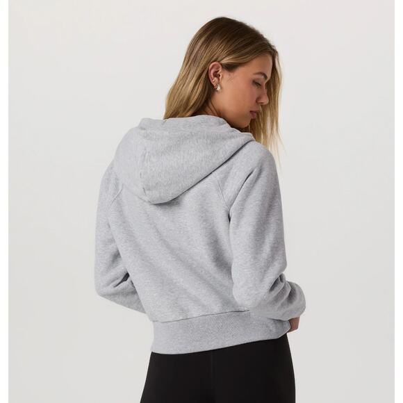 VUORI Restore Half Zip Hoodie in Light Heather Grey Size Small - Picture 2 of 7